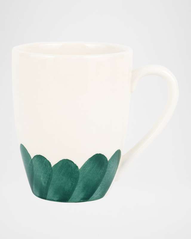 Lisbon Green Brushstroke Mug, 12 oz.